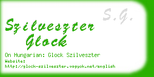 szilveszter glock business card